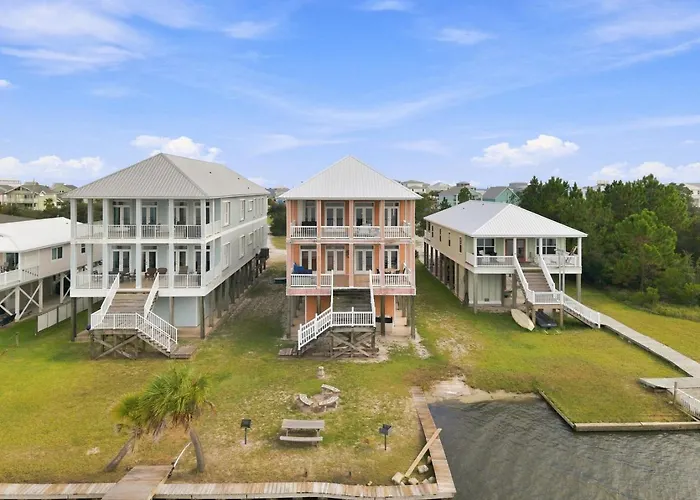 Country house Eagles Nest Krusty Crab Sleeps 20 Bay View Dogs Ok Gulf Shores